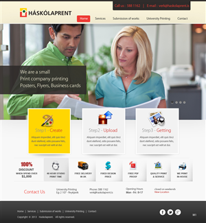 Diseño Web por pb para Haskolaprent | Diseño: #2306914