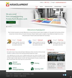 Web Design by pb for Haskolaprent | Design #2306923