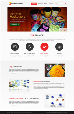 Diseño Web por the-lion-king para Haskolaprent | Diseño: #2321876