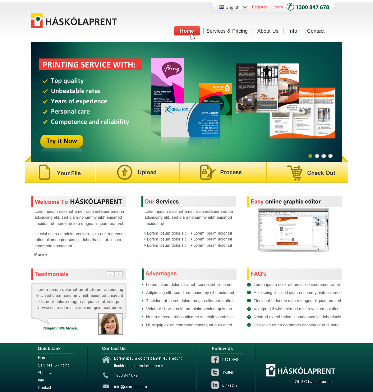 Web Design par Sbss pour Haskolaprent | Design #2317509