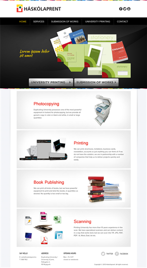 Web Design by ShreejiAkshar for Haskolaprent | Design #2331409