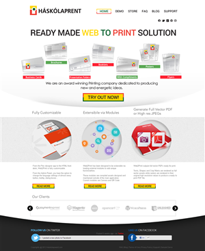 Web Design by Behriatech for Haskolaprent | Design #2316403