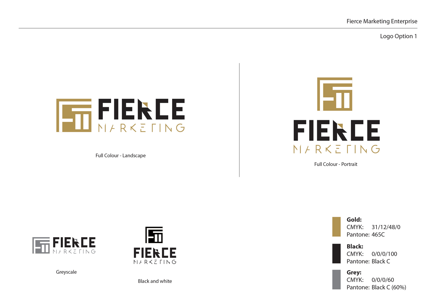 Logo Design by Sammy for Fierce Marketing Enterprises | Design #11282276