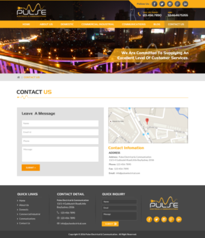 Diseño Wordpress por Sbss para Pulse Electrical and Communications | Diseño: #11408385