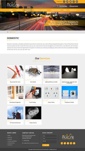 Pulse Electrical and Communications needs a WordPress Design | WordPress-Design von Sbss