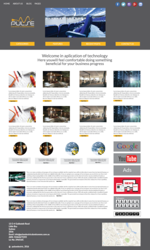 Diseño Wordpress por asep.pk para Pulse Electrical and Communications | Diseño: #11338071