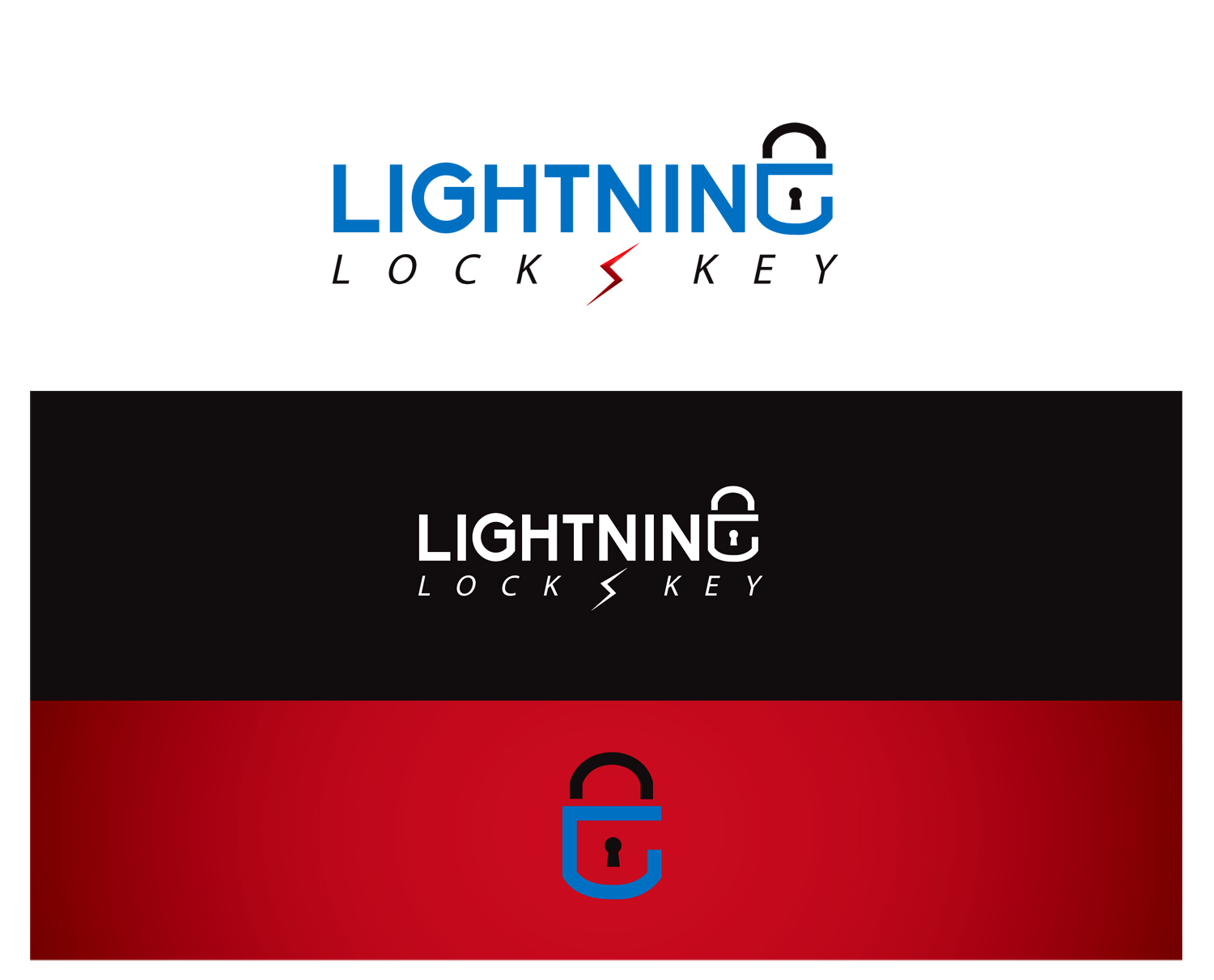 Logo Design by CanDoDesign for Lightning Lock & Key | Design #11284598