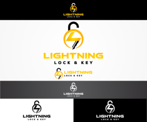 Logo Design by sangeloenriquez for Lightning Lock & Key | Design: #11293177