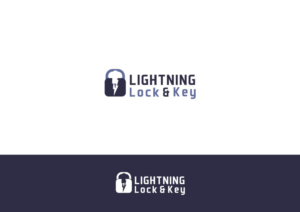 Lightning Lock & Key | Logo Design by Amduat Design