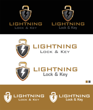 Logo Design by Lykos for Lightning Lock & Key | Design: #11289808