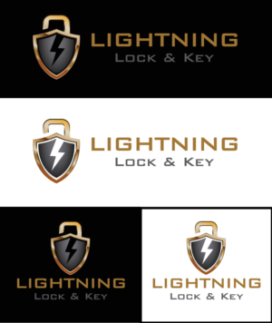 Logo Design by Lykos for Lightning Lock & Key | Design: #11290439