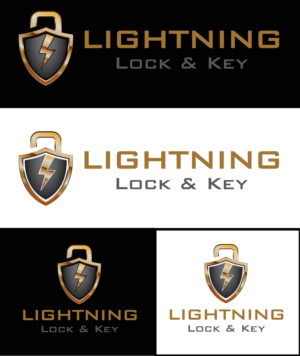 Logo Design by Lykos for Lightning Lock & Key | Design: #11297516