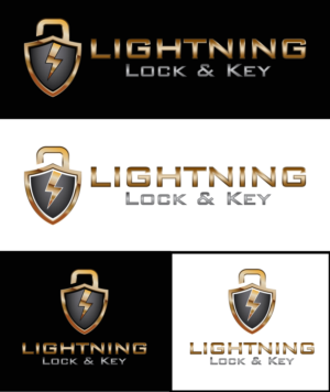 Logo Design by Lykos for Lightning Lock & Key | Design: #11299667