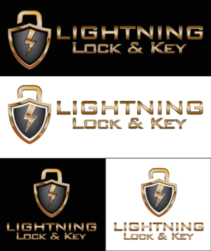 Logo Design by Lykos for Lightning Lock & Key | Design: #11305601