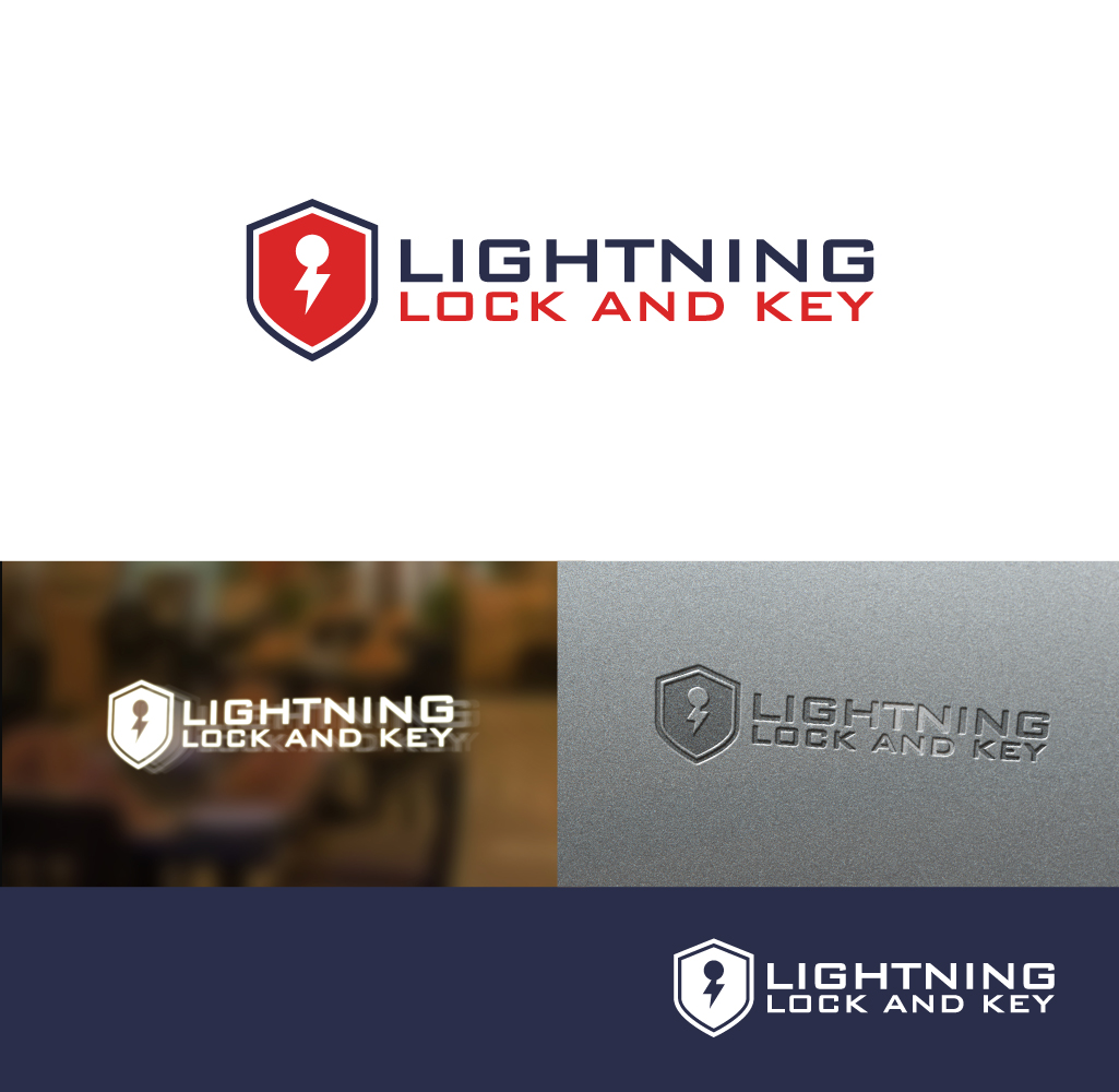 Logo Design by Grapismo Brand Studio for Lightning Lock & Key | Design #11281151