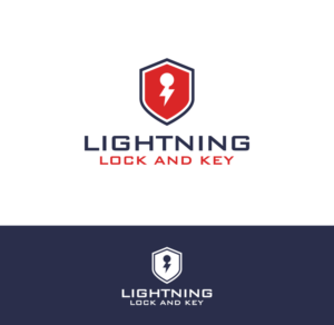 Logo Design by Grapismo Brand Studio for Lightning Lock & Key | Design: #11281186