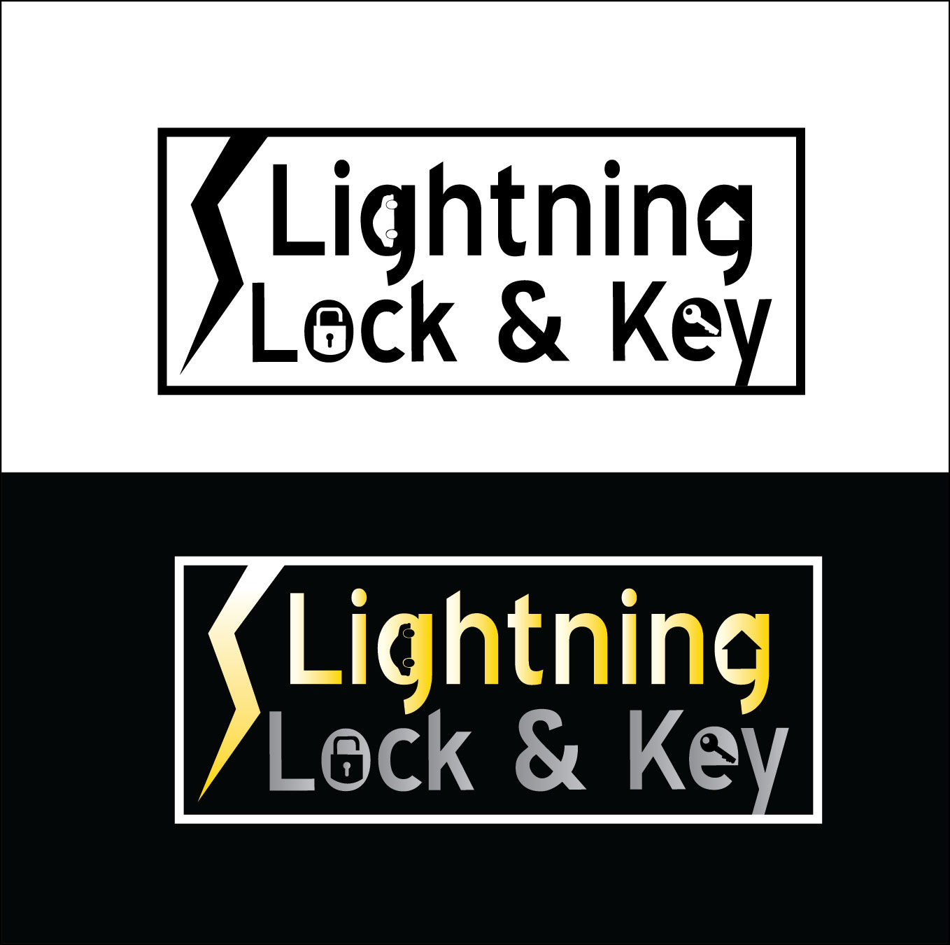 Logo Design by gcb.designs for Lightning Lock & Key | Design #11282863