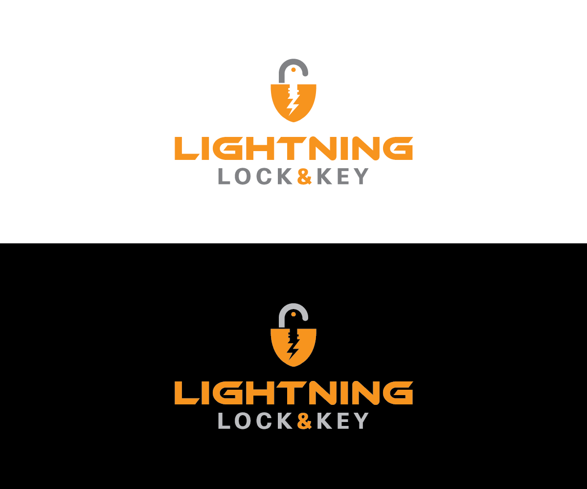 Logo Design by ArtQuest for Lightning Lock & Key | Design #11294368