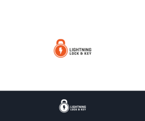 Logo Design by akineton2 for Lightning Lock & Key | Design: #11291054