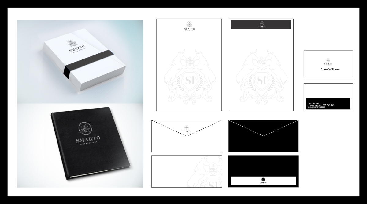 Stationery Design by S A N T O C I E L O for Smarto International | Design #2377850