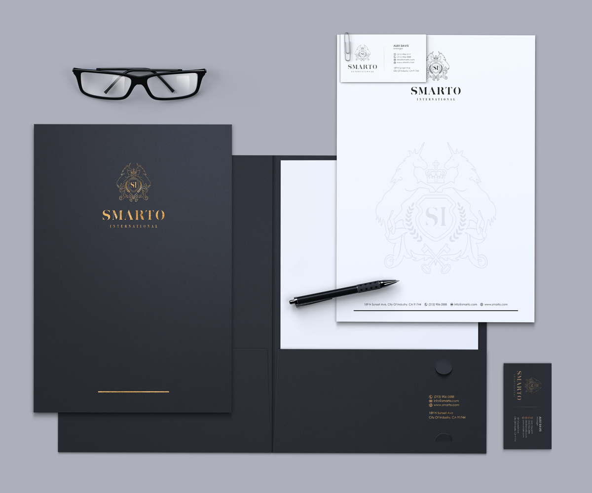 Stationery Design by logodentity for Smarto International | Design #2327707
