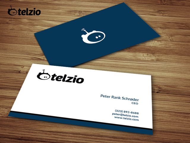 Business Card Design by Macaw for Telzio | Design #11270395
