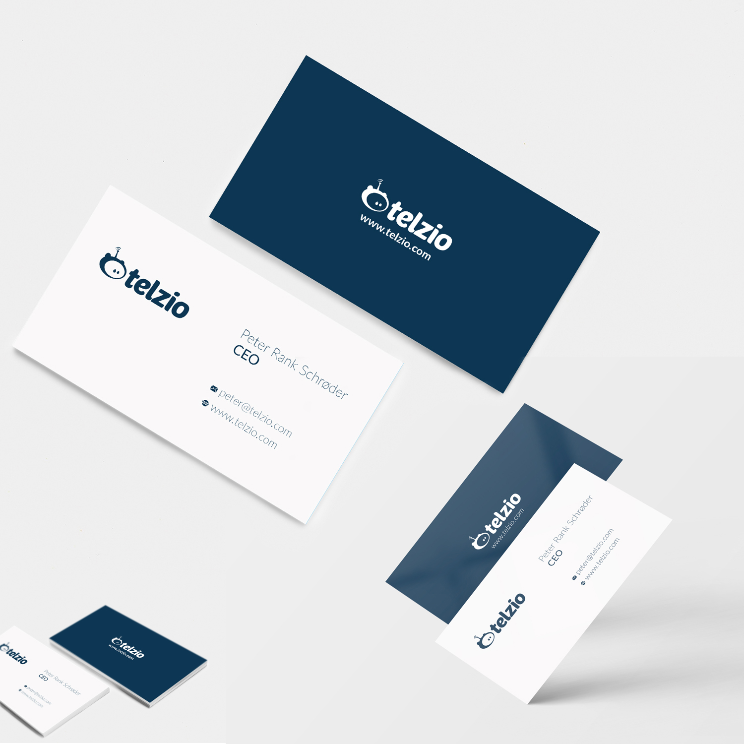 Business Card Design by Pixel Graphics Co. for Telzio | Design #11359943