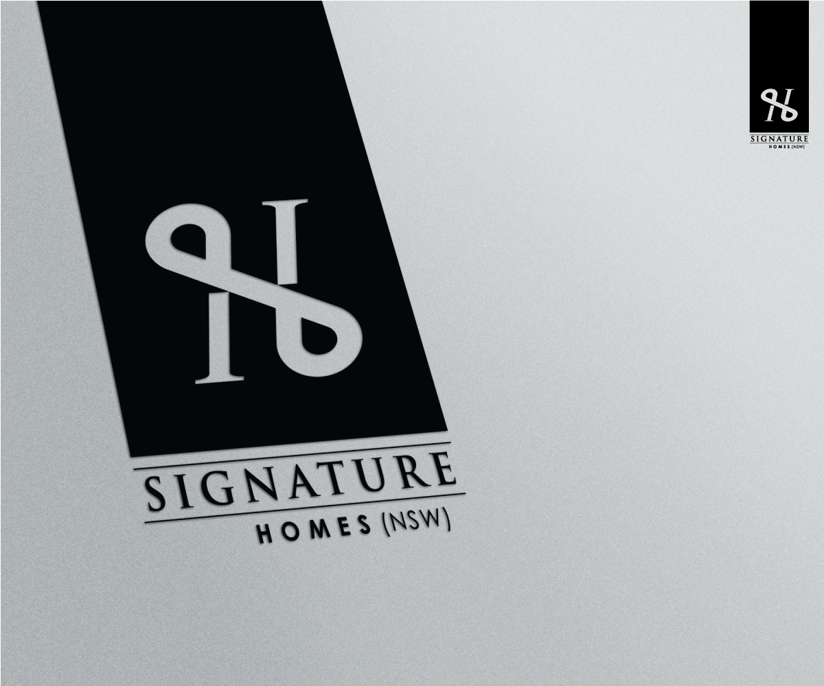 Logo-Design von L'Anonyme für Signature Homes (nsw) Pty Ltd | Design #2334440