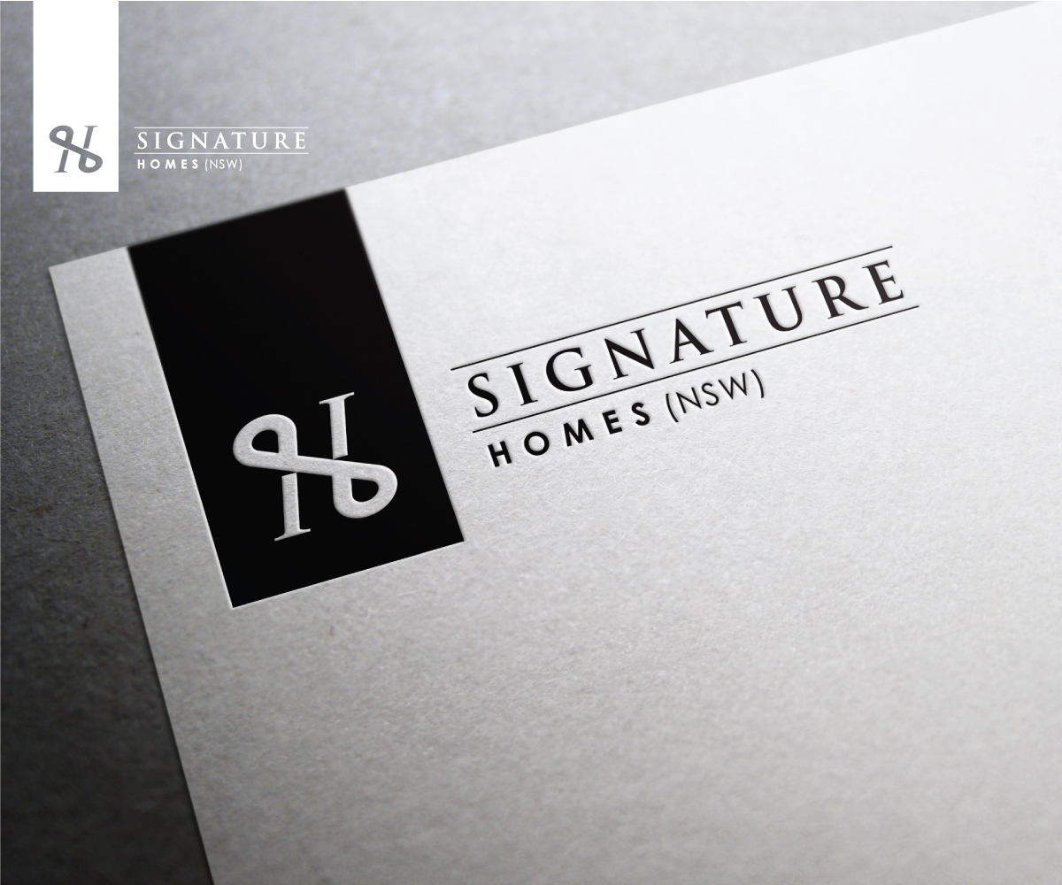 Logo Design by L'Anonyme for Signature Homes (nsw) Pty Ltd | Design #2334443