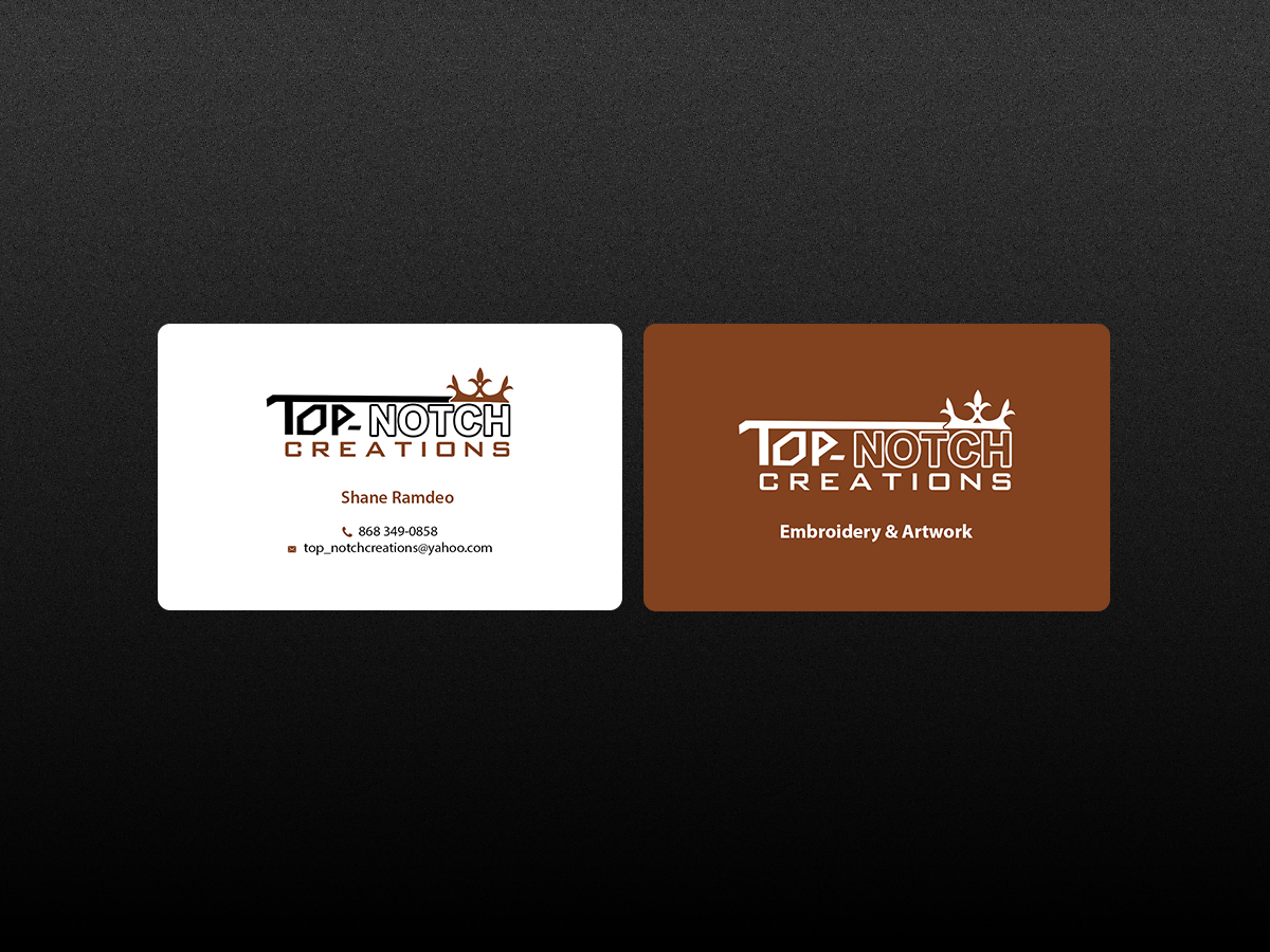 Diseño de Tarjeta de Presentación por Creations Box 2015 para top-notch creations | Diseño #11293024