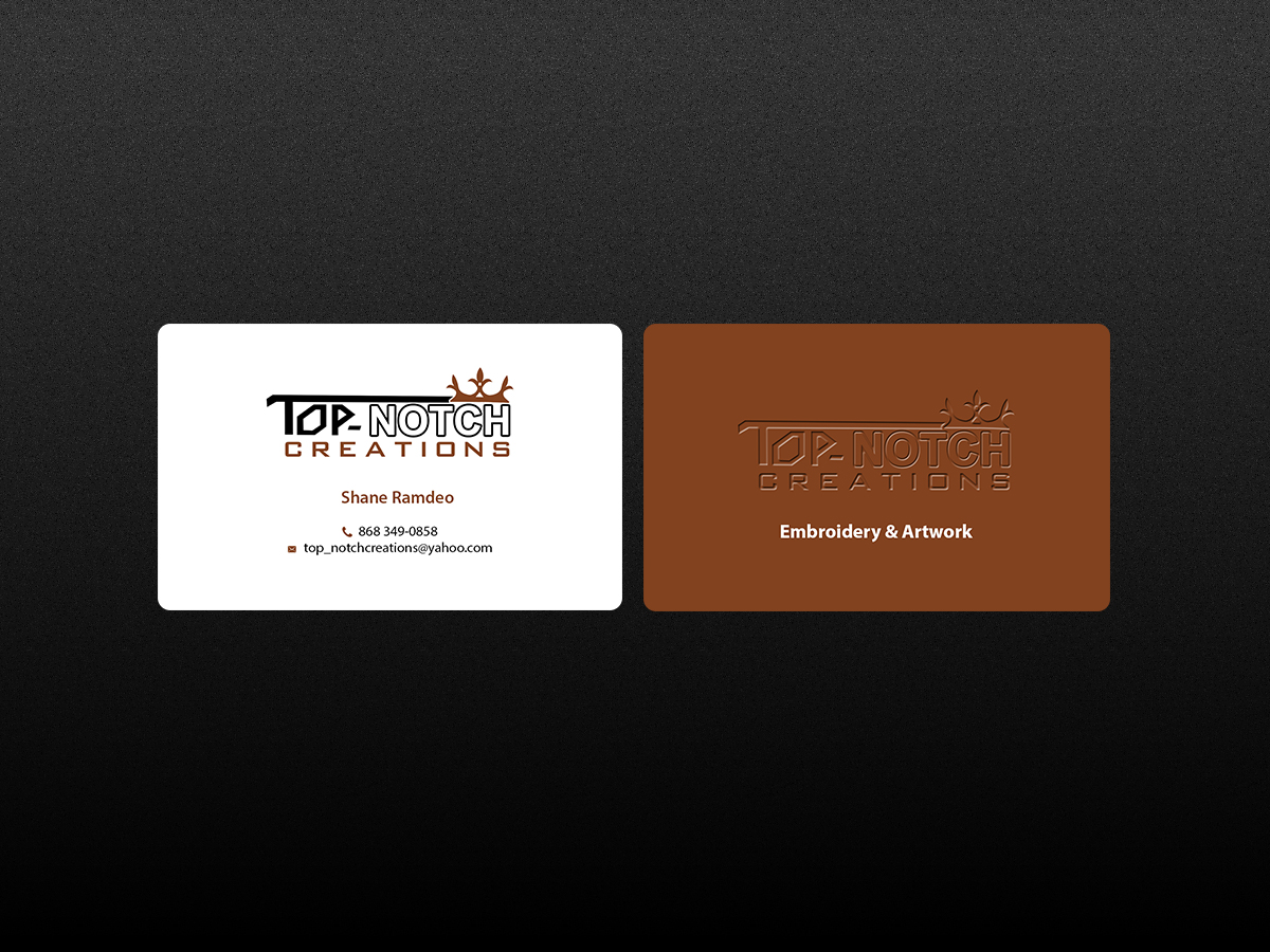 Diseño de Tarjeta de Presentación por Creations Box 2015 para top-notch creations | Diseño #11293025