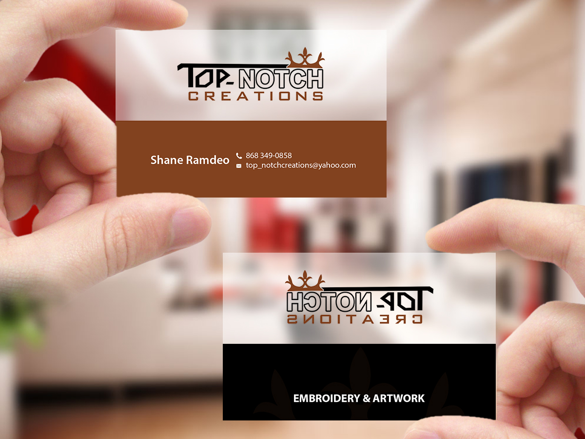 Diseño de Tarjeta de Presentación por Creations Box 2015 para top-notch creations | Diseño #11293036