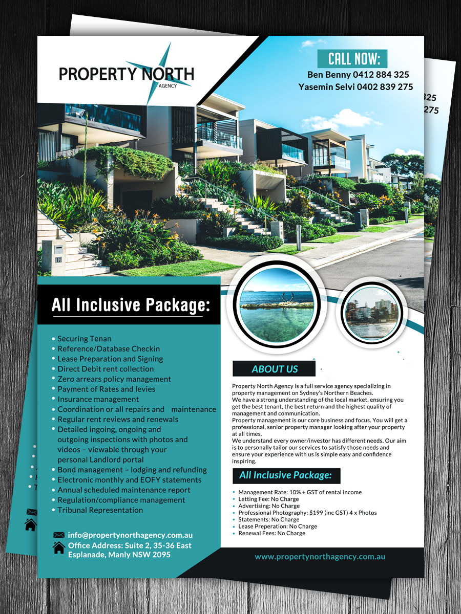 Flyer Design by creative.bugs for Property North Agency | Design #11284715