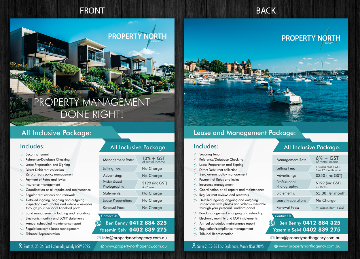 Flyer Design by ecorokerz for Property North Agency | Design #11277441