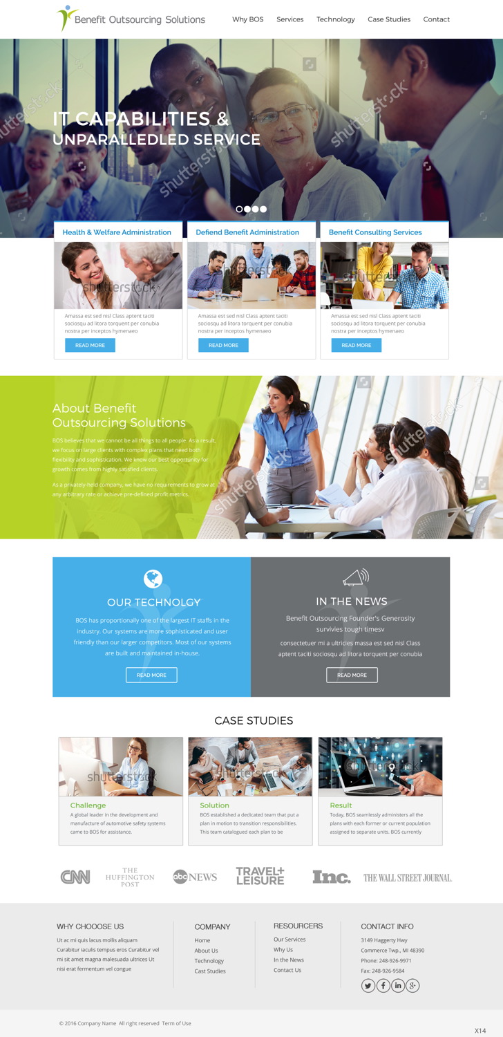 Web-Design von pb für Benefit Outsourcing Solutions Inc | Design #11291220