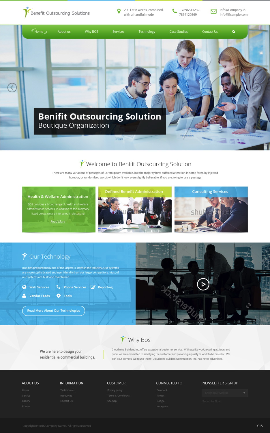 Web-Design von pb für Benefit Outsourcing Solutions Inc | Design #11291224