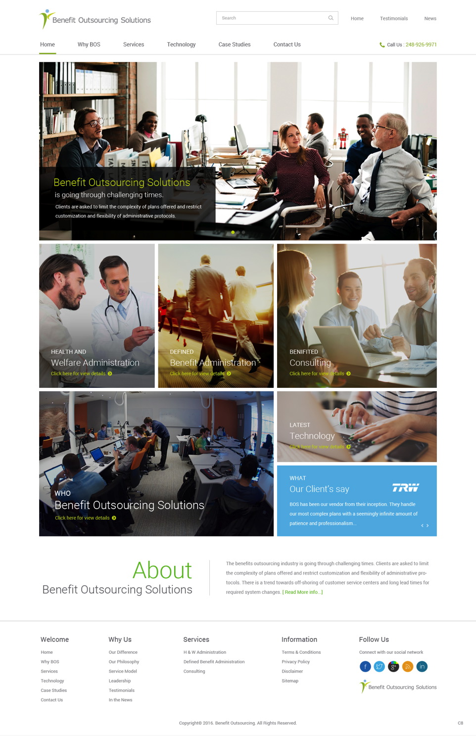 Web-Design von pb für Benefit Outsourcing Solutions Inc | Design #11291233