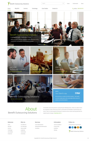 Web-Design von pb für Benefit Outsourcing Solutions Inc | Design: #11291233