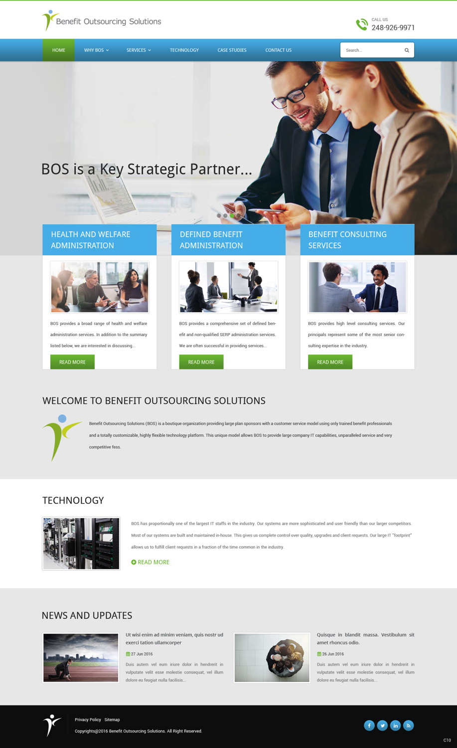 Web Design by pb for Benefit Outsourcing Solutions Inc | Design #11291234
