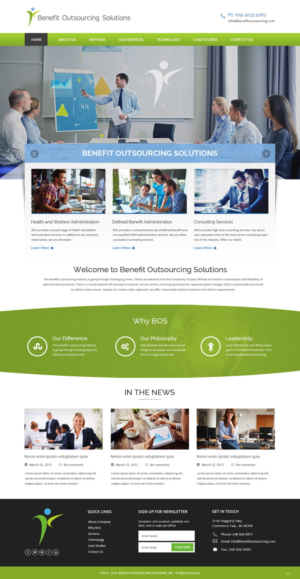 Web Design par pb pour Benefit Outsourcing Solutions Inc | Design : #11291235
