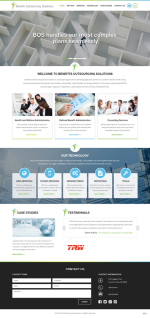 Web Design par pb pour Benefit Outsourcing Solutions Inc | Design : #11353872