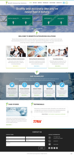 Web Design par pb pour Benefit Outsourcing Solutions Inc | Design : #11353873