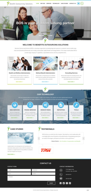 Web Design par pb pour Benefit Outsourcing Solutions Inc | Design : #11353874