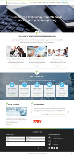 Web Design par pb pour Benefit Outsourcing Solutions Inc | Design : #11353876