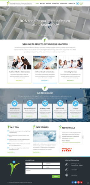 Web Design par pb pour Benefit Outsourcing Solutions Inc | Design : #11376367