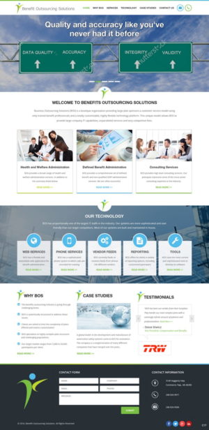Web Design par pb pour Benefit Outsourcing Solutions Inc | Design : #11376368