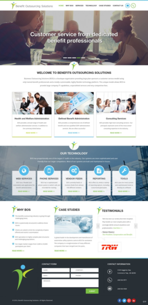 Web Design par pb pour Benefit Outsourcing Solutions Inc | Design : #11376369
