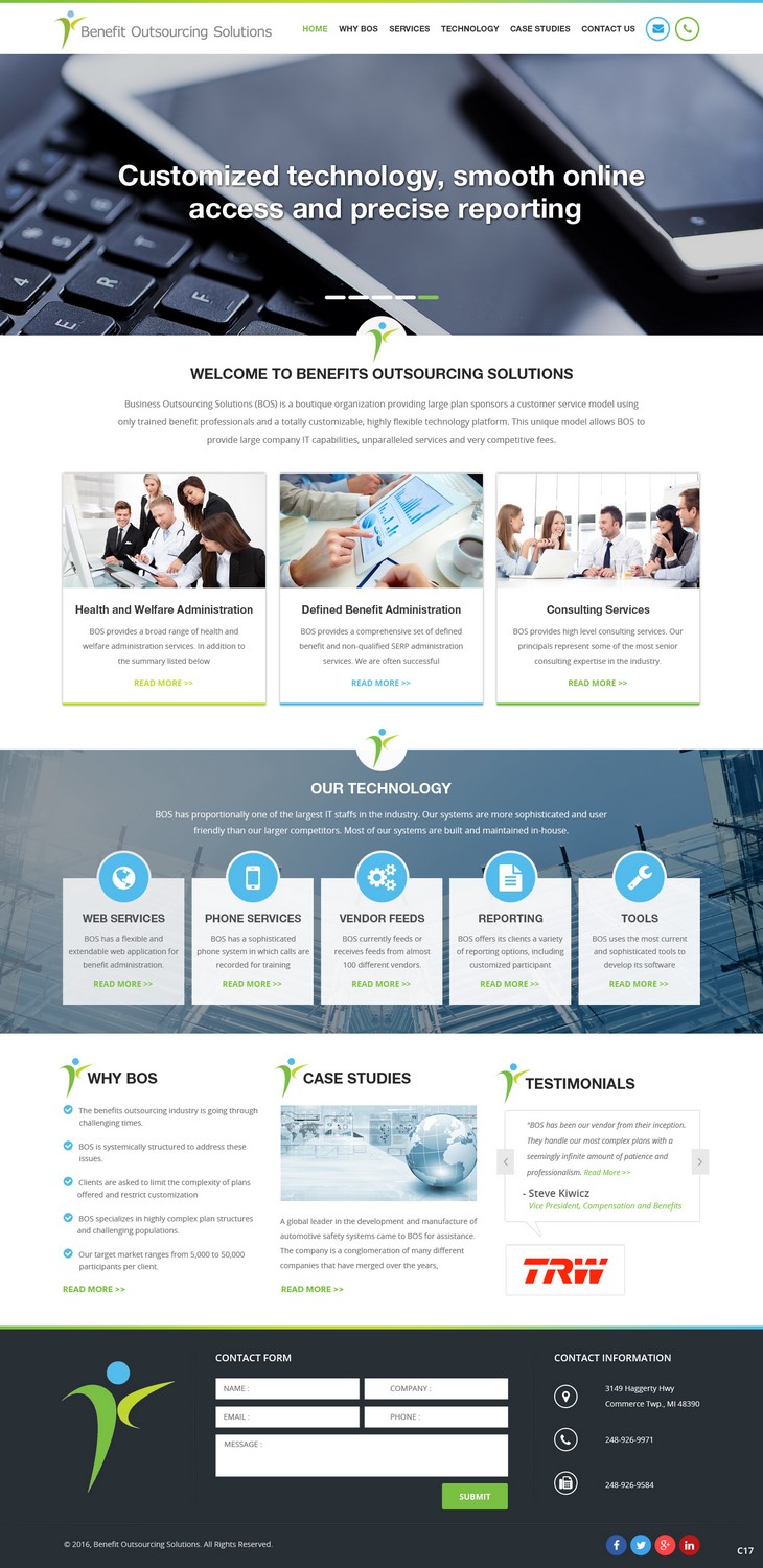 Web Design by pb for Benefit Outsourcing Solutions Inc | Design #11376370
