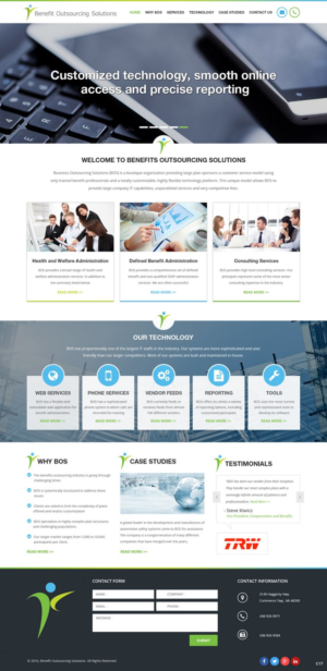 Web Design par pb pour Benefit Outsourcing Solutions Inc | Design : #11376370