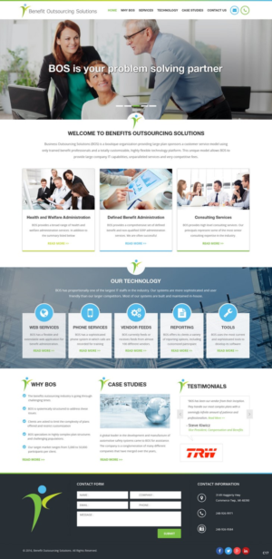 Web Design par pb pour Benefit Outsourcing Solutions Inc | Design : #11376371